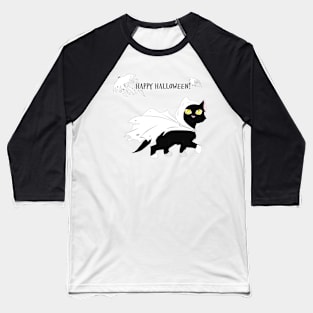 Ghost Kitty Baseball T-Shirt